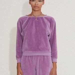 Suzi Kondi Purple Sweatshirt and Matching Pants XS